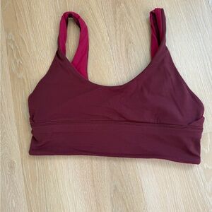 Lululemon Athletica Maroon Sports Bra